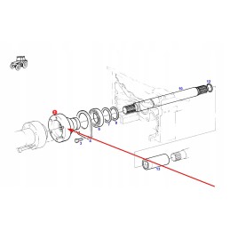 822100320040 priekinių ratų pavaros flanšas