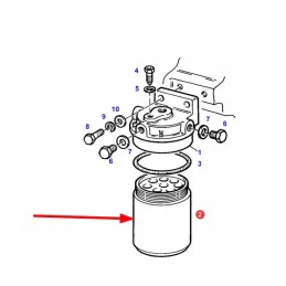 F138204060020 agco variklio kuro filtras