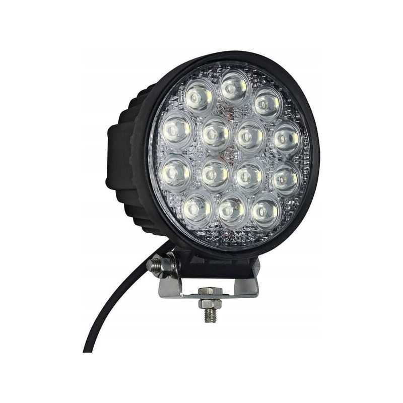 Apvali LED darbo lempa 42w 3360 lm 10 30v fokusuota šviesa 14 LED
