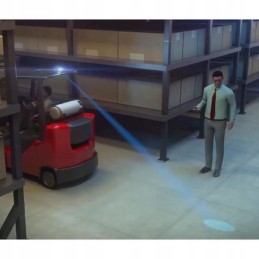 LED apsauginė lemputė mėlyna 10w 250lm ovali 10 80v taškas