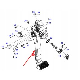 718100100250 sankabos pedalo rankovė