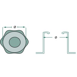 Kuro bako dangtelis 59mm 38012033 granitas