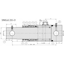 Hidraulinis cilindras smn1g 60 taktų 200 l 360 mm