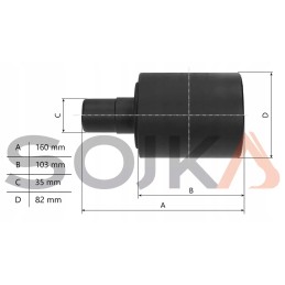 Atraminis volas komatsu ba100 pc70 pc75 78 80