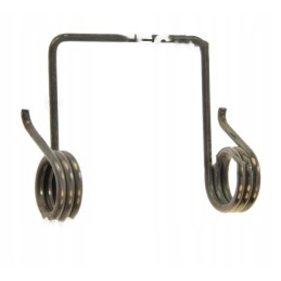 Spyruoklė, kuri traukia sankabos svirtis, prispaudžiama prie ratų