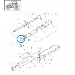 Krzyzak priekinių ratų pavara New Holland Case 843