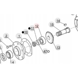 Kovinis guolis Manitou 5586 mt kampinėje dėžėje