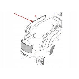Va205498 dešinysis variklio dangtis