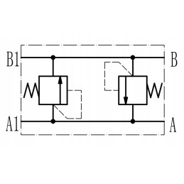 Hidraulinio variklio stabdžių vožtuvas smr vau 1 2
