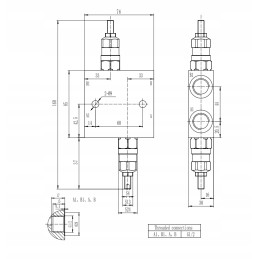 Hidraulinio variklio stabdžių vožtuvas smr vau 1 2