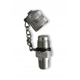 Matavimo jungtis m16x2 1 4 npt su kištuku