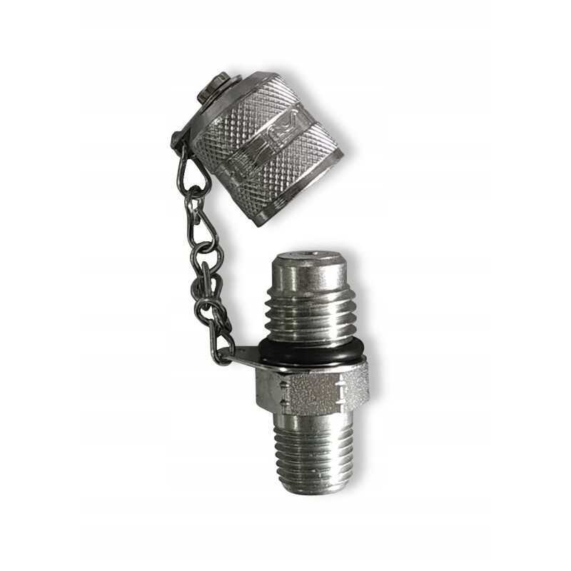 Matavimo jungtis m16x2 1 4 npt su kištuku