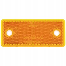 Universalus stačiakampis atšvaitas 96x42 mm geltonas