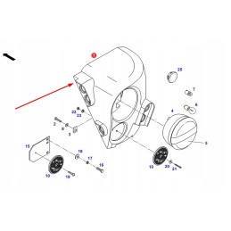 716902020060 kairiojo galinio žibinto gaubtas