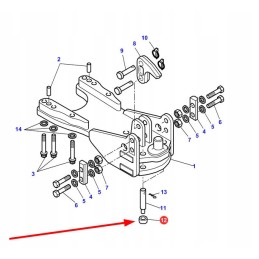 4270652m1 prikabinimo kaiščio įvorė
