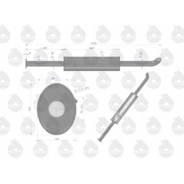 Ilgas tiesus duslintuvas 1550mm 8kg c385 emalio ursus