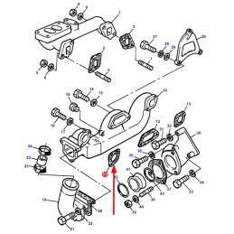 3638735m1 išmetimo kolektoriaus tarpinė