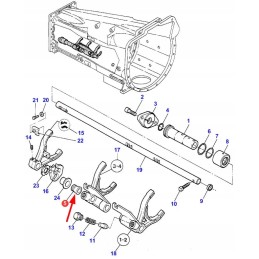 3583436m1 pavarų dėžės guolio įvorė
