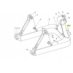 Montavimo guolis cat 834k 8j2880