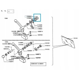 Veidrodžio rankenėlė new holland korpusas m8x16 5120540 c