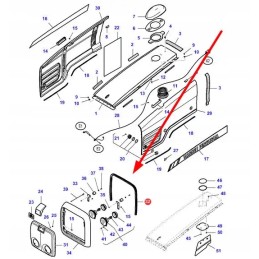 3783040m2 variklio gaubto tarpine
