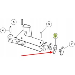 6005024530 stiklo tvirtinimo poveržlė