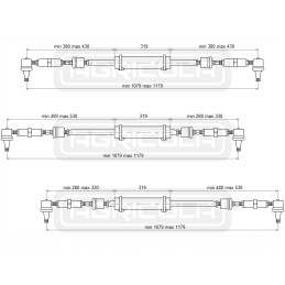 Vairo stiprintuvo pavaros komplektas crr c 360 2x100