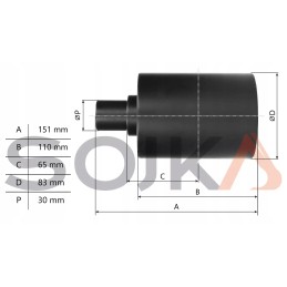 Atraminis volas volvo ec25 ec30 ec35 ecr28