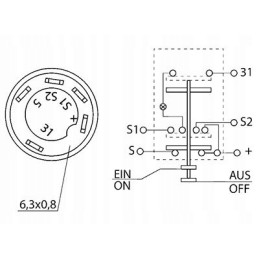 Fendt Valtra Deutz artimųjų šviesų jungiklis