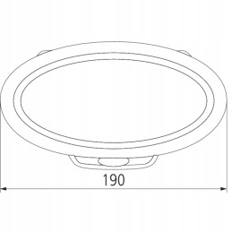Darbinis žibintas 18 LED 190x70 mm 3500 lm 12 24 v
