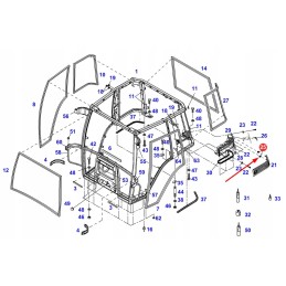 G716810010632 kabinos skydo tvirtinimo vyriai