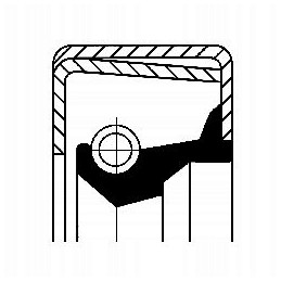 01003371b corteco sandarinimo žiedas