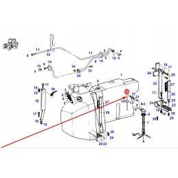X604110000800 guminė kuro žarna 800 mm