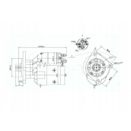 Fendt Renault magneto starteris su reduktoriumi