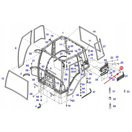 G716810010632 kabinos skydo tvirtinimo vyriai