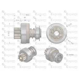 Starterio movos mazgas, kibirkšties tipas MSX 400