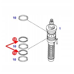 F119200710180 purkštuko tarpiklio žiedas pa