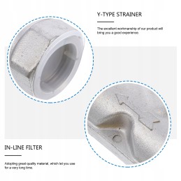 1 vnt sriegiuotas nerūdijančio plieno išankstinis filtras