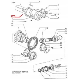Vietos nustatymo kaištis 12x20 mm new Holland korpusas 4985063