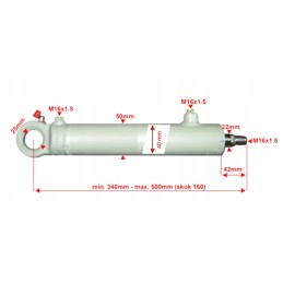 Hidraulinis cilindras 160 su Bison kombaino sriegiu