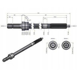 Galios kilimo velenas mf 3 originalus ursus 1660288m91