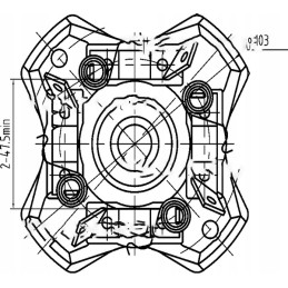 Starterio galinis diskas r11a, skirtas c 360 c 330 854 4