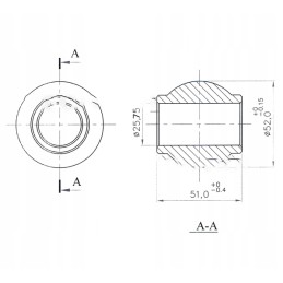 Sujungimo rutulys q257 c 385 52x26x51 80450093 atskirai