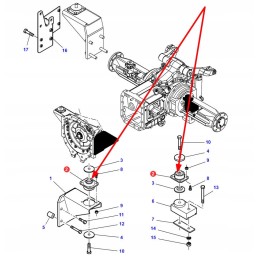 4285231m1 kabinos metalinis-guminis amortizatorius