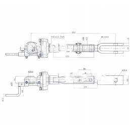 Dešinioji pakaba C 385 4 cilindrai 80450979 atskirai