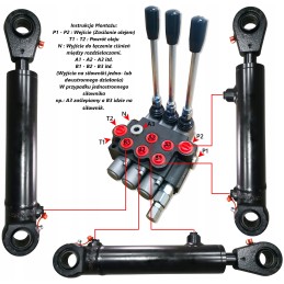 Hidro skirstytuvas monoblokas 2 sekcijų 80l tur 02p80