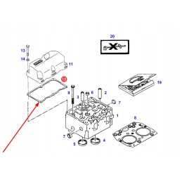 F926202210010 agco vožtuvo dangtelio tarpinė