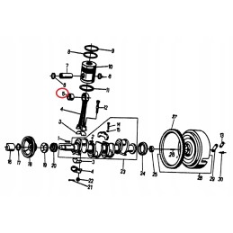 Švaistiklio įvorė vardinė ruda, skirta c 360 50503110 2