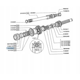 Įvorės korpusas jx new holland td fiat 5137222 cnh