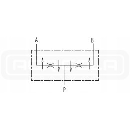 Srauto skirstytuvas 50 50 3 8 20 30l 250bar